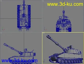 3D打印模型自行火炮的图片