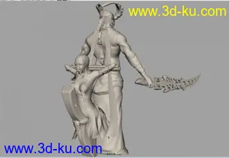 3D打印模型地狱兽人的图片