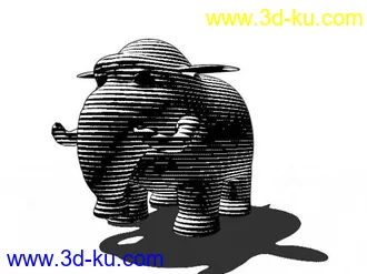 3D打印模型大象的图片