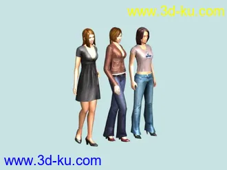 3D打印模型高质量近景人物，带贴图的图片