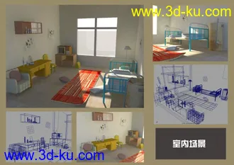 3D打印模型室内的图片