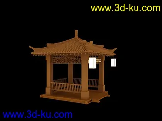 3D打印模型中式建筑的图片