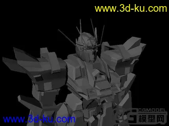 3D打印模型做的高达玩玩～的图片