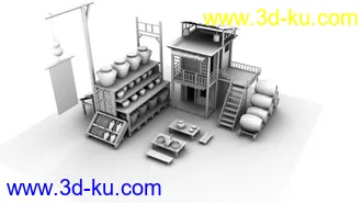 3D打印模型游戏场景的图片