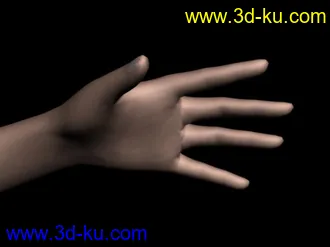 3D打印模型低模手的图片