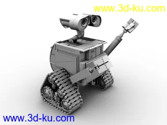 3D打印模型机器人瓦力带骨骼绑定加小动画。的图片