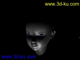 3D打印模型刚学习不久！拿出来献丑！女人头！未合并！的图片