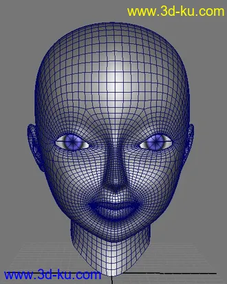 3D打印模型刚学习不久！拿出来献丑！女人头！未合并！的图片