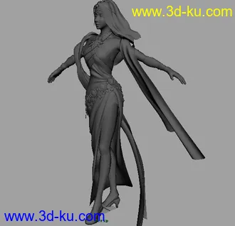 一个漂亮的古代印度meimeiMAYA模型的图片