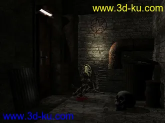 3D打印模型CG恐怖小场景的图片