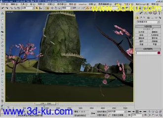 3D打印模型一个实时渲染的场景的图片