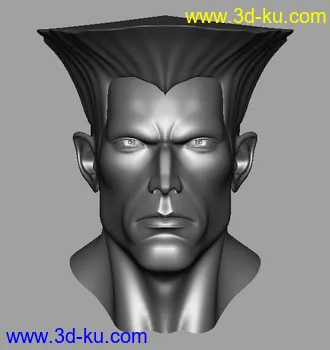3D打印模型写实古列人头的图片