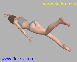 3D打印模型游泳动作的图片