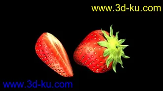 3D打印模型高品质草莓的图片