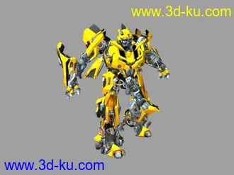 3D打印模型大黄蜂变形动画的图片