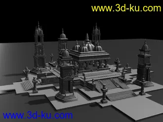 3D打印模型城堡的图片