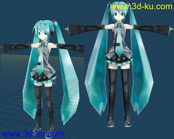 初音模型的图片1