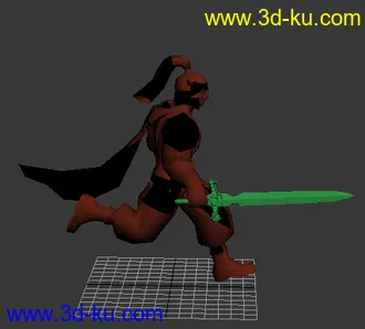 3D打印模型带柔体角色奔跑动画的图片