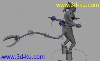 3D打印模型一个游戏初模，已绑可动画的图片