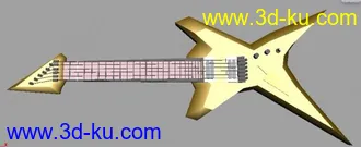 3D打印模型大半夜的睡不着、做了把简单吉他,累了就得睡了。。的图片