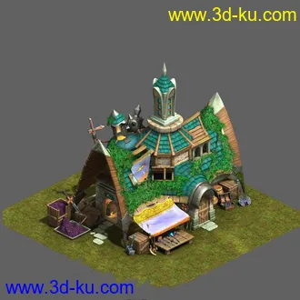 3D打印模型有点幻想的建筑的图片