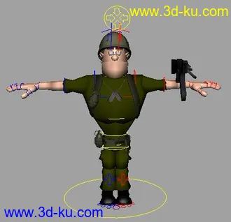 3D打印模型各种角色全套绑定包括表情，集体打包供大家分享的图片