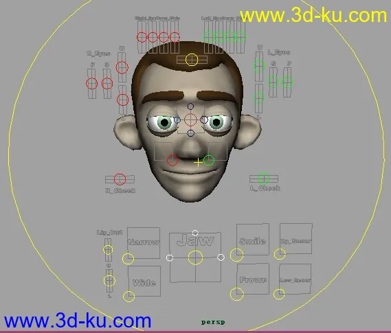 两个不错的表情绑定，供大家分享模型的图片1