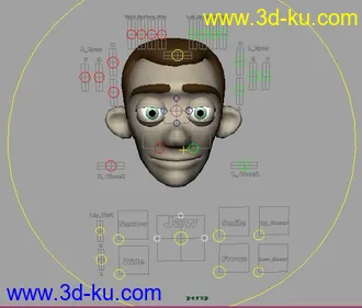 3D打印模型两个不错的表情绑定，供大家分享的图片