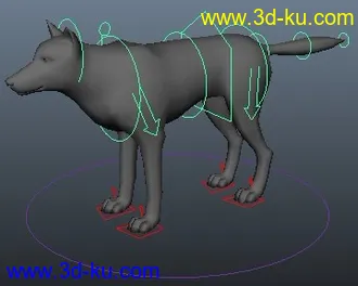 3D打印模型四足动物绑定的图片