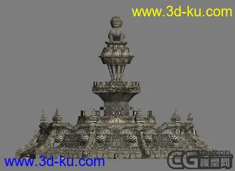 3D打印模型狮子小建筑。。。的图片