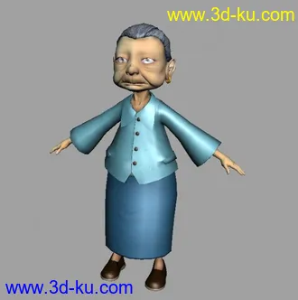 3D打印模型老太太的图片