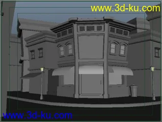 3D打印模型街道场景的图片