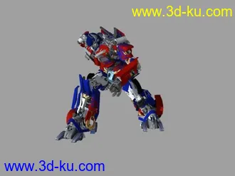 3D打印模型擎天柱变形动画的图片