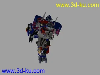 3D打印模型擎天柱变形动画的图片