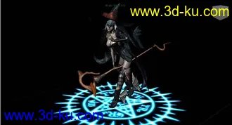 3D打印模型小巫女【精模】的图片