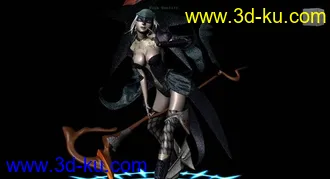 3D打印模型小巫女【精模】的图片