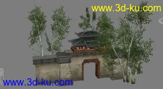 3D打印模型古代城门的图片