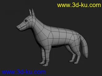 3D打印模型牧羊犬的图片