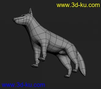 3D打印模型牧羊犬的图片