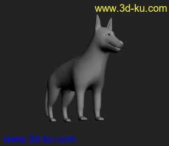 3D打印模型牧羊犬的图片