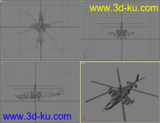 3D打印模型直升机的图片