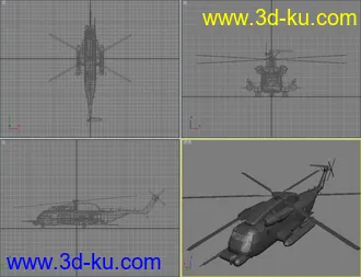 3D打印模型直升机的图片