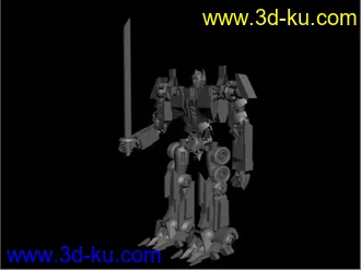 3D打印模型长得最丑的擎天柱的图片
