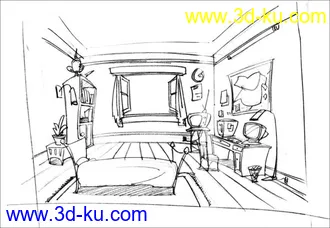 3D打印模型卡通房子的图片