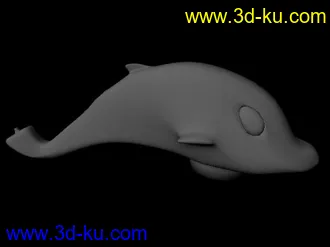 3D打印模型海豚按摩器一只的图片