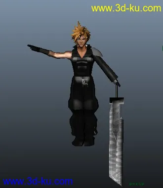 新手模型  最终幻想7克劳德的图片