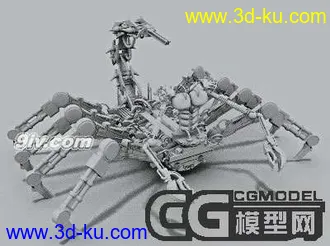 3D打印模型经典的机械蝎子的图片