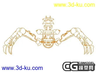 3D打印模型经典的机械蝎子的图片