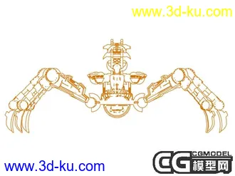 3D打印模型经典的机械蝎子的图片