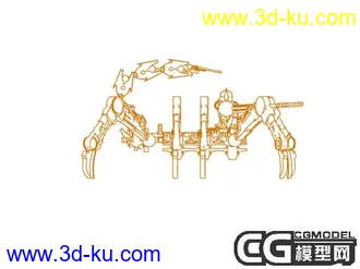 3D打印模型经典的机械蝎子的图片